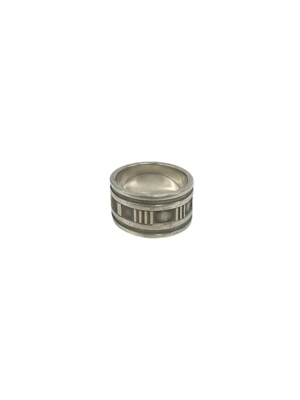 Tiffany & Co Vintage Atlas Wide Ring 925 Sterling Silver